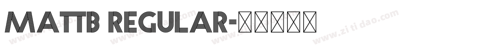 MattB regular字体转换